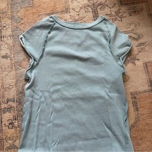 We The Free Women's Short Sleeve Top in Soft Blue